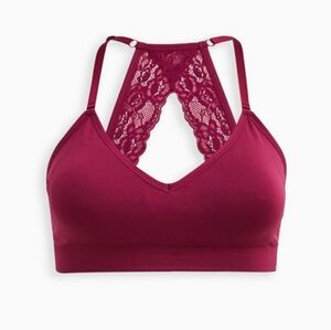TORRID Curve Lightly Lined Seamless Flirt Racerback Bralette 5X
